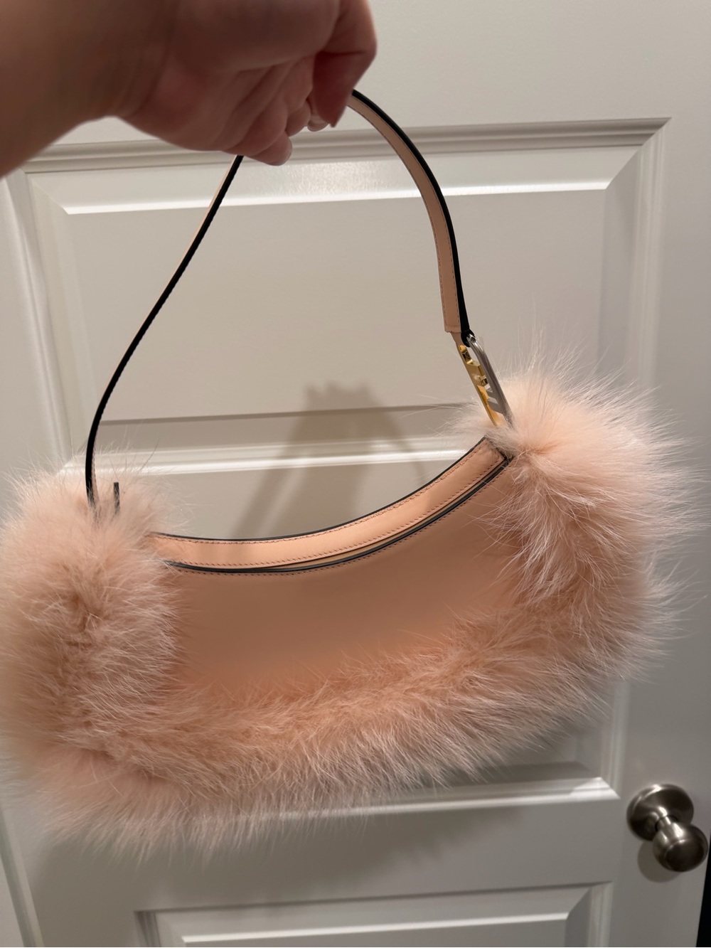 Fendi O'Lock Swing In Pink shoulder bag - Picture 4 of 11